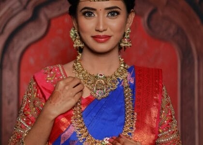 south indian bridal jewellery pieces worn by a traditional bride